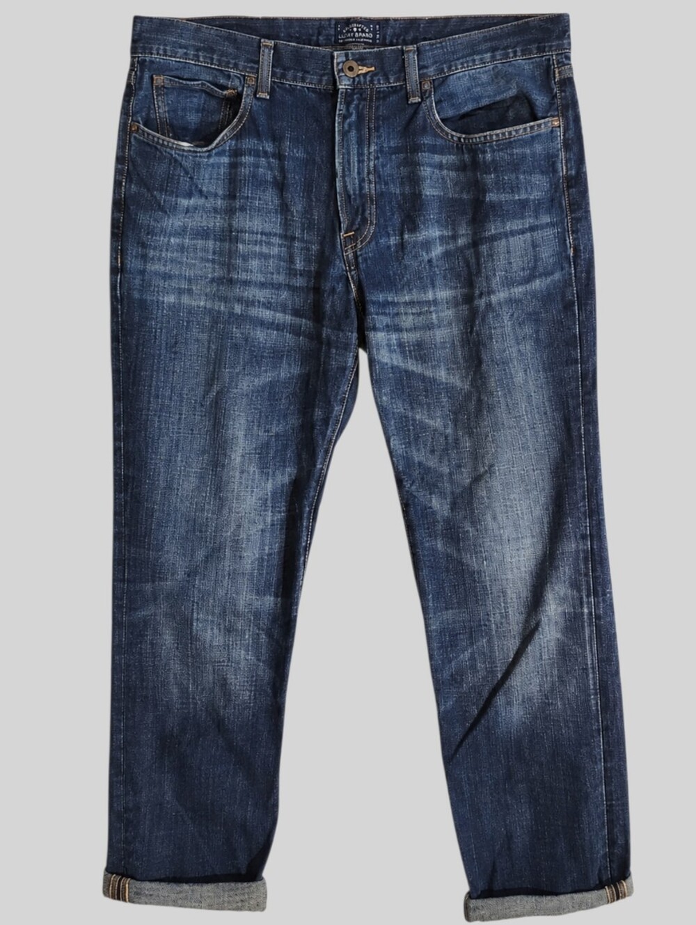 Lucky Brand 121 Heritage Slim Jeans W38 L30 Coastal Dadcore Denim